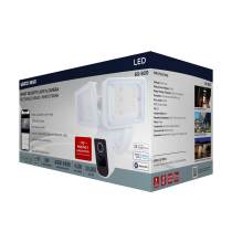 RECT SEC LGT W/ CAM-WHITE - 65-920