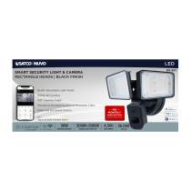 RECT SEC LGT W/ CAM-BLACK - 65-921