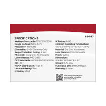 LED ENTRYWAY WALL PACK - 65-987