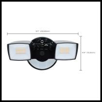 LED 2 HEAD SECURITY FLOOD - 65-998