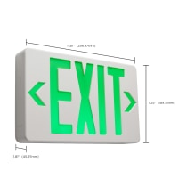 EXIT SIGN - GREEN - 67-100