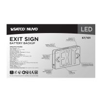EXIT SIGN - RED - 67-101