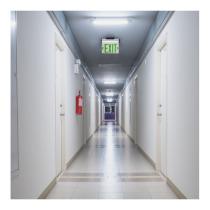 EL EXIT SIGN - SF GR CLR - 67-112