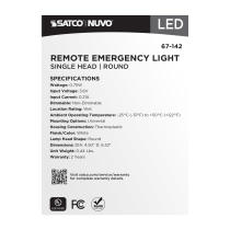 REMOTE EMERG LIGHT WP SV - 67-142