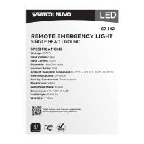 REMOTE EMERG LIGHT WP SV - 67-142