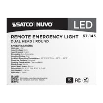 REMOTE EMERG LIGHT WP DH SV - 67-143