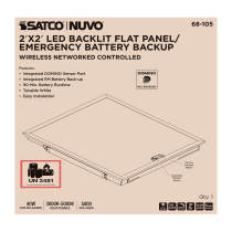 DOMINO 2X2 BACKLIT PANEL-EM - 68-105