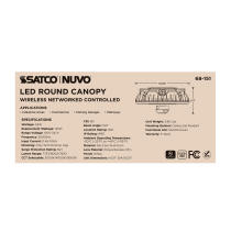 DOMINO 55W ROUND CANOPY LIGHT - 68-151