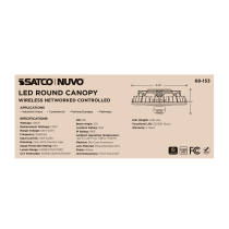 DOMINO 100W ROUND CANOPY LIGHT - 68-153