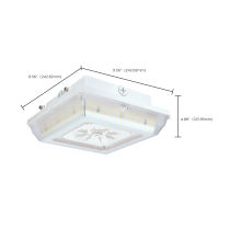 DOMINO WIDE BEAM CANOPY WHITE - 68-162