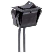 BLK ROCKER SWITCH W/ WHITE DOT - 80-1141