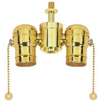 POL.BRS 2LT CLUSTER W/2P.C.SKT - 80-1523