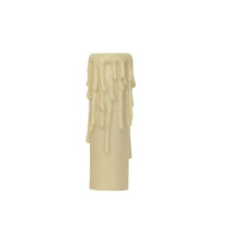 4" IVORY CANDELABRA STR. RESIN - 80-1630