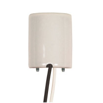 4KV MED GLZ PORC. SKT W/ 18" - 80-1689