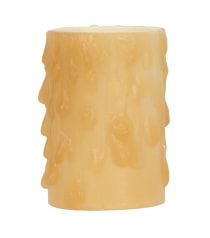 1 5/8" AMBER BEES WAX CANDLE - 80-1974
