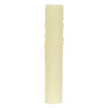 6" IVORY BEES WAX CANDLE COVER - 80-1987