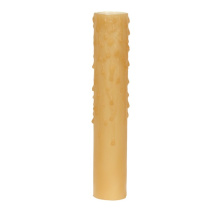 6" AMBER BEES WAX CANDLE COVER - 80-1988