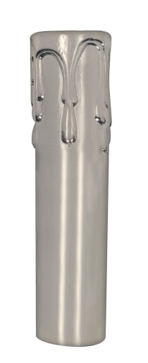 4" POL. NIC. DRIP METAL CANDLE - 80-2141