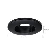 DEEP BAFFLE 4 INCH BLACK TRIM - 80-974