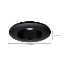 DEEP BAFFLE 6 INCH BLACK TRIM - 80-977