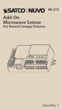 MICROWAVE SENSOR ROUND CANOPY - 86-213