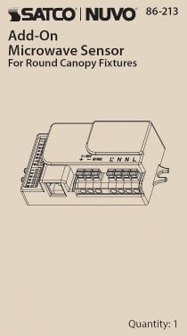 MICROWAVE SENSOR ROUND CANOPY - 86-213