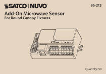 MICROWAVE SENSOR ROUND CANOPY - 86-213