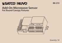 MICROWAVE SENSOR ROUND CANOPY - 86-213