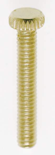 1"KNURLED 8/32 BR PLTD SCREW - 90-031