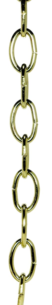 1 YD 4 GA BRASS FIN CHAIN - 90-080
