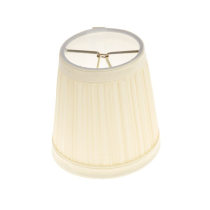BEIGE PLEATED CLIP-ON SHADE - 90-1273