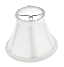 WHITE SILK BELL CLIP ON SHADE - 90-1277