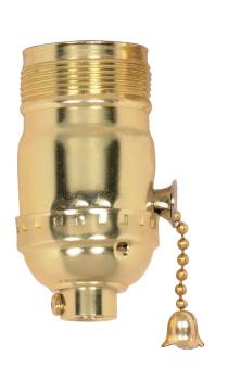 PULL CHAIN SOCKET W/UNO THREAD - 90-1409