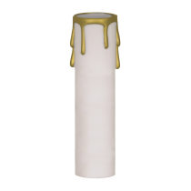 2" ED. CANDEL COVER WHT/GOLD D - 90-1514