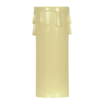 3" ED. CANDLE COVER IVORY/IV D - 90-1516