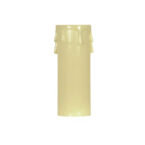 4" ED. CANDLE COVER IVORY/IV D - 90-1517