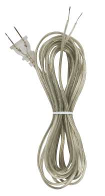 15' CLEAR SILVER CORD SET SPT- - 90-1532