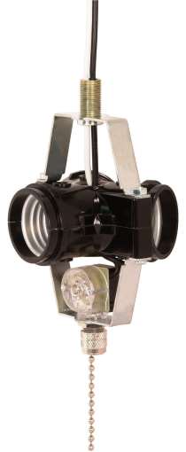 3 LIGHT CLUSTER W/PULL CHAIN - 90-1587