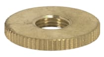 1/8 X 1" BRASS RND KN LOCKNUT - 90-1601