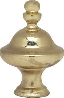 J0205PBL URN FINIAL 1 1/2"H - 90-1720