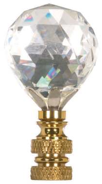 PF8413 BALL CUT CRYSTAL FINIAL - 90-1736