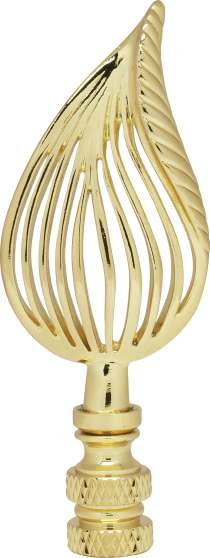 PF8028 LEAF BRASS FINIAL - 90-1743
