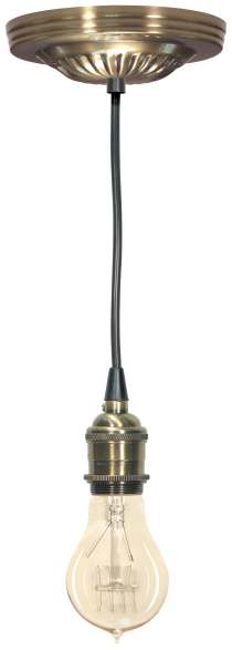 ANT BRASS RIBBED VINTAGE CANOP - 90-1890