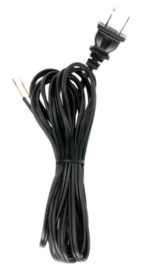12 FT BLK 18/2 SPT 1 CORD SET - 90-2034