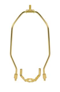 8" BRASS LIGHT DUTY HARP AND - 90-220