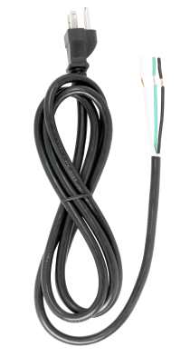 6 FT. BLACK CORD SET 18/3 SJT - 90-2208