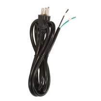 8 FT. BLACK CORD SET 18/3 SJT - 90-2209