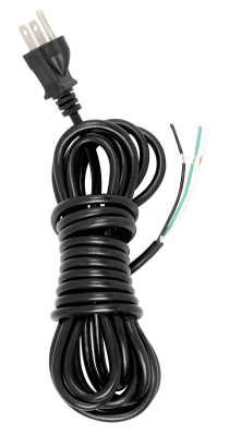 15 FT 18/3 SVT BLACK CORD SET - 90-2243