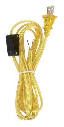 8FT18/2SPT-2CLEAR GOLD W/ PLUG - 90-2309