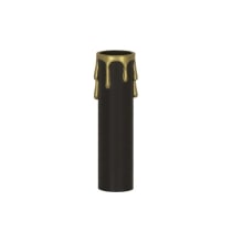 3" BLCK/GOLD DRIP STD. CANDLE - 90-368
